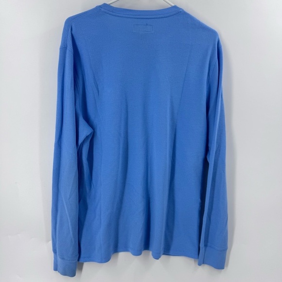 Original Polo Ralph Lauren Bear Riding Waffle Knit Thermal Size Large / Lt Blue - Picture 4 of 9